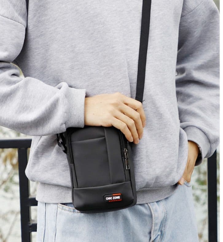 ショルダーバッグメンズ スマホ コンパクトスマホポーチショルダー