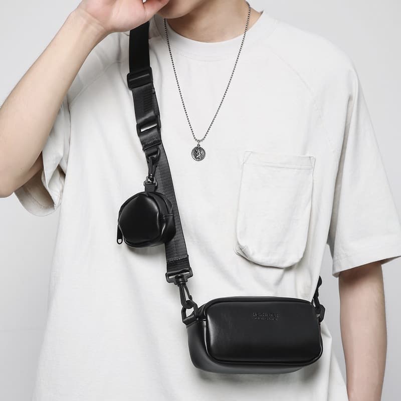 ショルダーバッグメンズ スタイリッシュミニショルダー財布