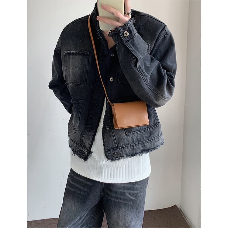 ショルダーバッグメンズ 財布 シンプル洗練ミニマル財布