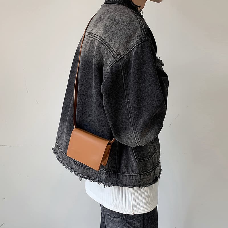 ショルダーバッグメンズ 財布 シンプル洗練ミニマル財布