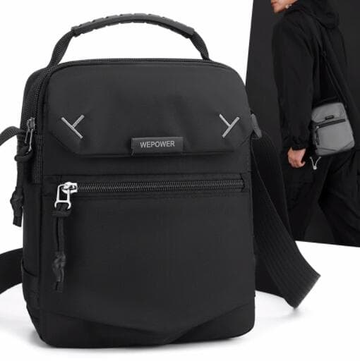 撥水加工メンズショルダーバッグ斜めがけサコッシュ スマホ