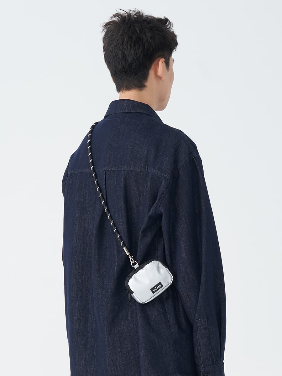 ショルダーバッグメンズ 財布 コンパクト斜め掛けミニ財布