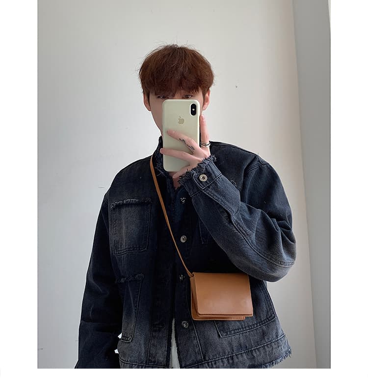 ショルダーバッグメンズ 財布 シンプル洗練ミニマル財布