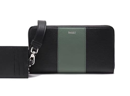 ショルダーバッグメンズレザー財布 ツートーン ショルダーウォレット