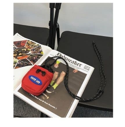ショルダーバッグメンズ 財布 ネックストラップ式ミニ財布