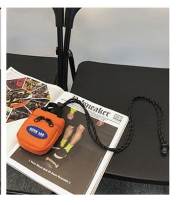 ショルダーバッグメンズ 財布 ネックストラップ式ミニ財布