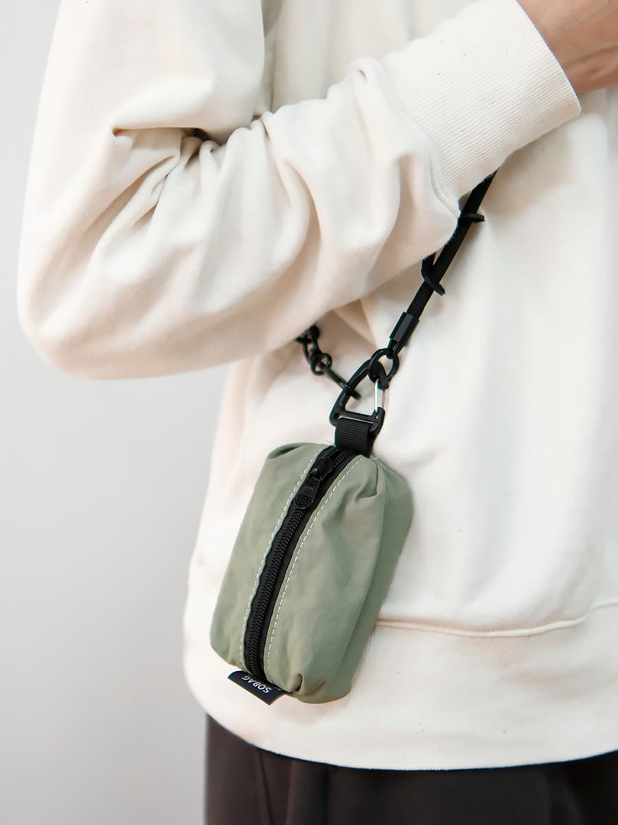 ショルダーバッグメンズ 財布 ミニマル ネックウォレット
