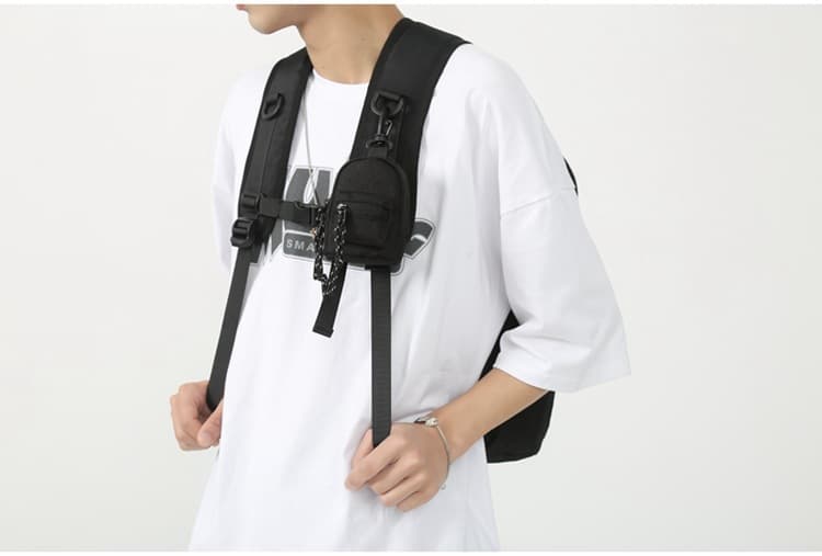 ショルダーバッグメンズ 財布 ミニリュック型ネックレス財布
