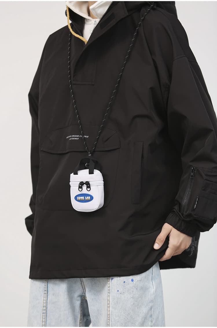 ショルダーバッグメンズ 財布 ネックストラップ式ミニ財布