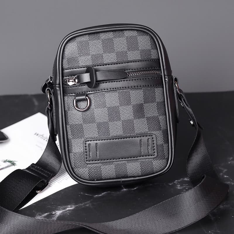 ショルダーバッグメンズ 財布 市松模様ミニショルダー財布