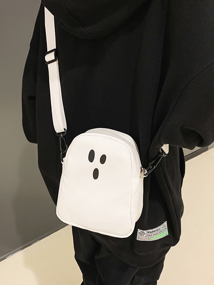ショルダーバッグメンズ ミニ おもしろ顔ミニショルダーポーチ