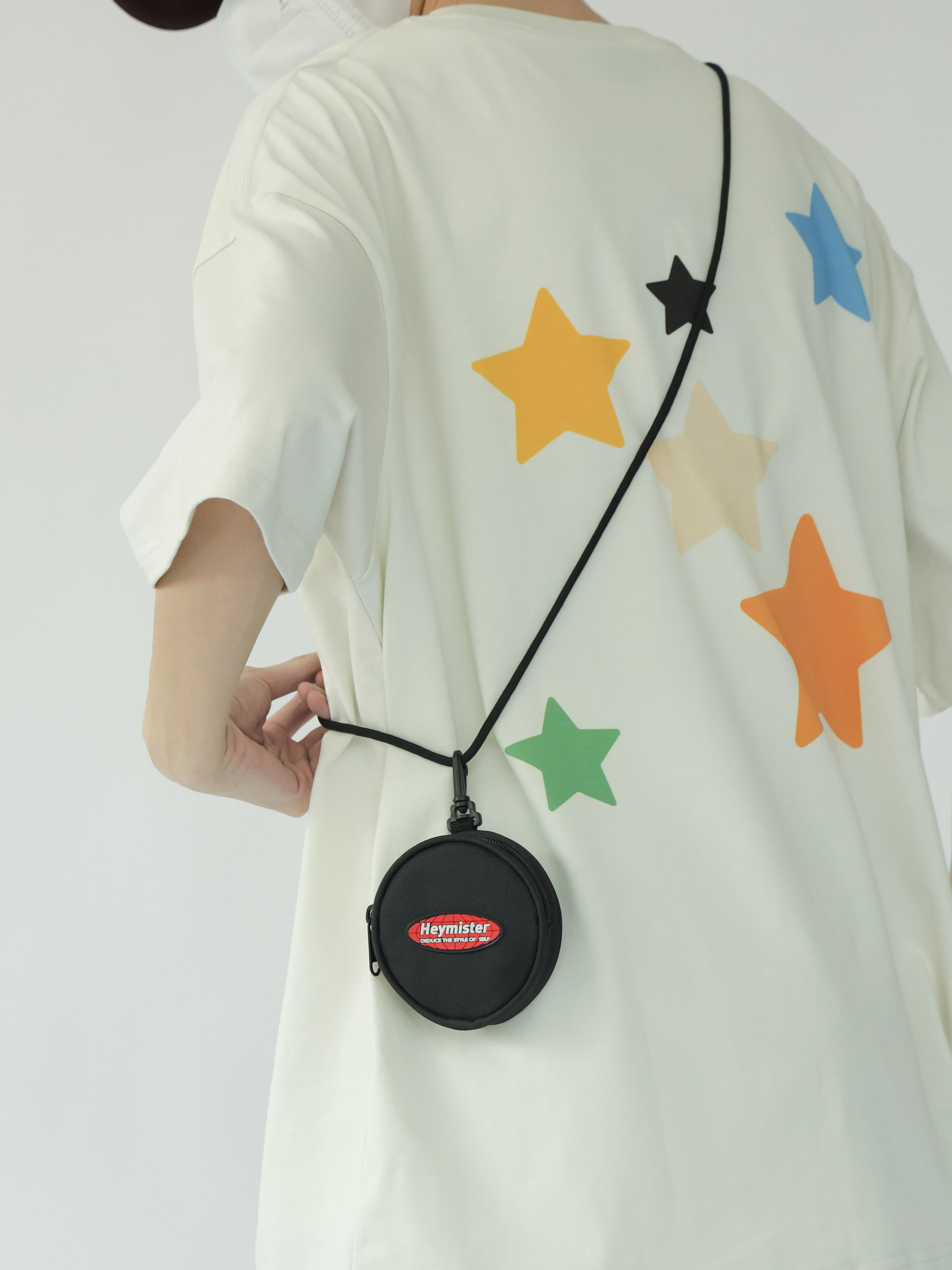 ショルダーバッグメンズ 財布 丸型ミニショルダー財布
