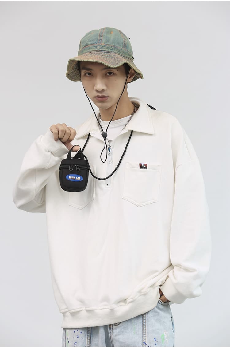 ショルダーバッグメンズ 財布 ネックストラップ式ミニ財布